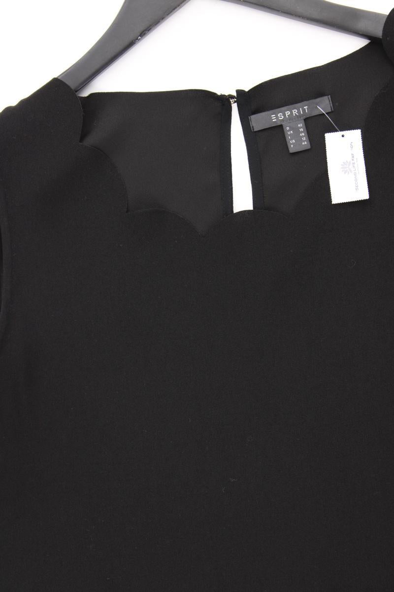 Esprit Ärmellose Bluse Gr. 42 neuwertig schwarz aus Polyester