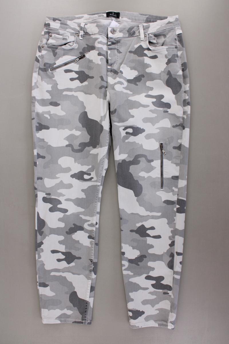 Monari Skinny Jeans Gr. 46 camouflage grau