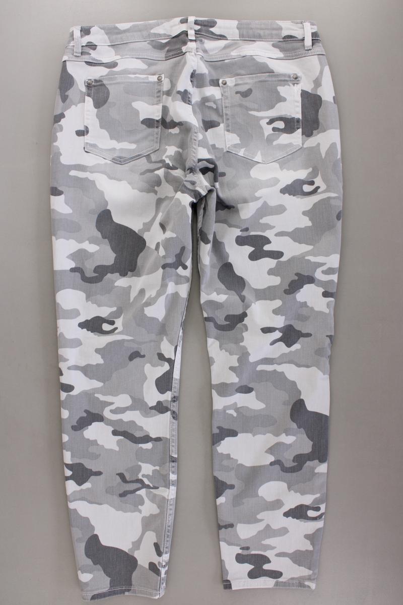 Monari Skinny Jeans Gr. 46 camouflage grau