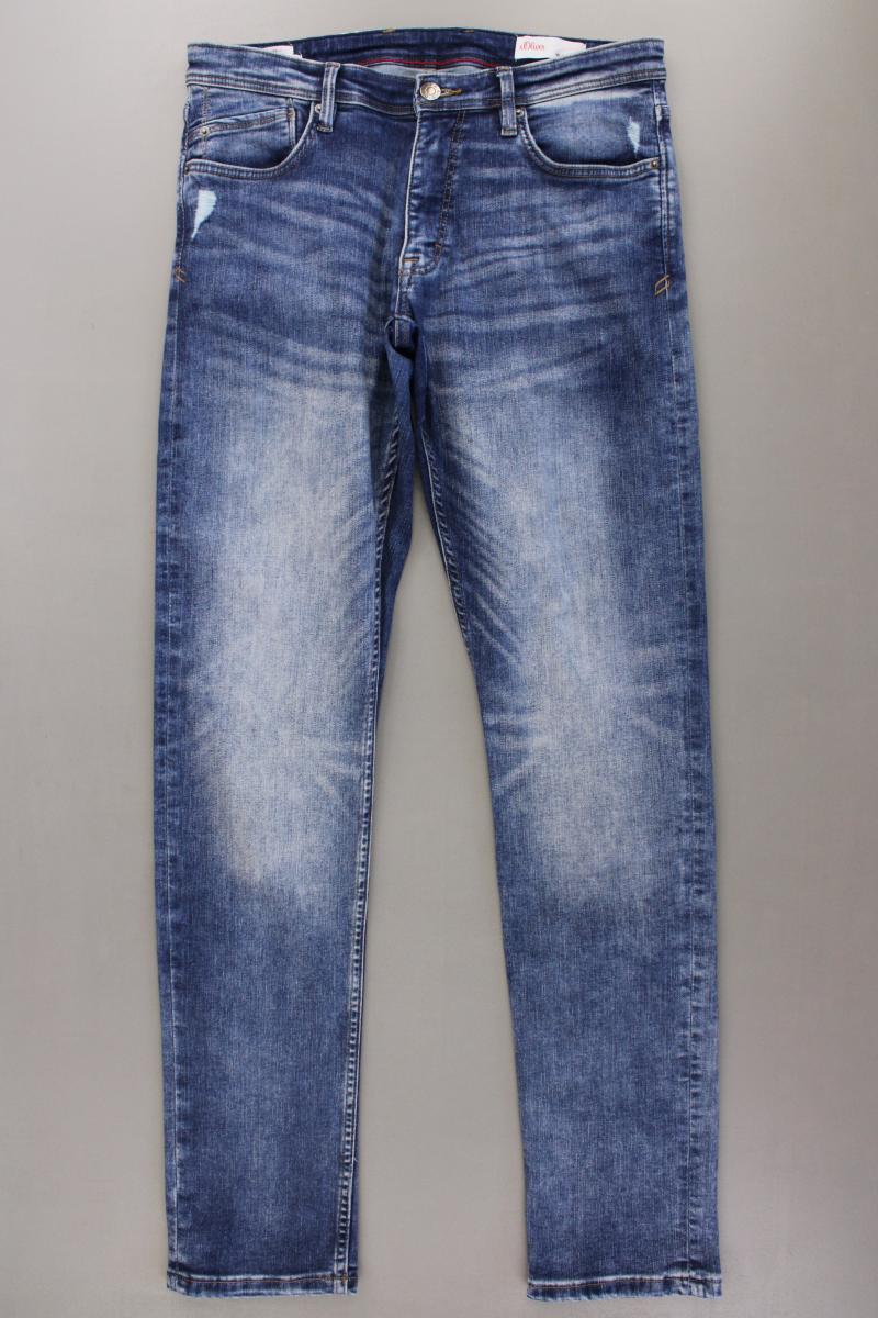 s.Oliver Straight Jeans für Herren Gr. W31/L34 blau aus Baumwolle