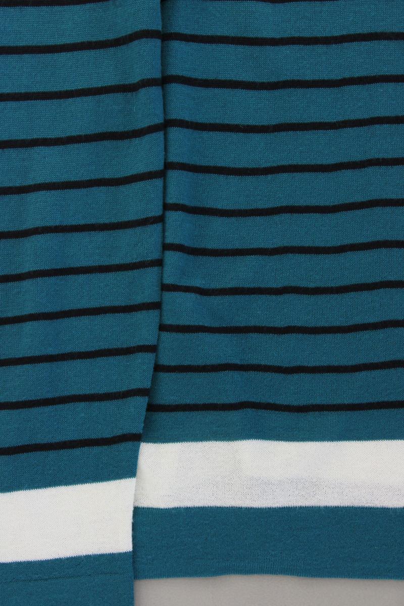 Adagio Wollpullover Gr. 48 gestreift blau