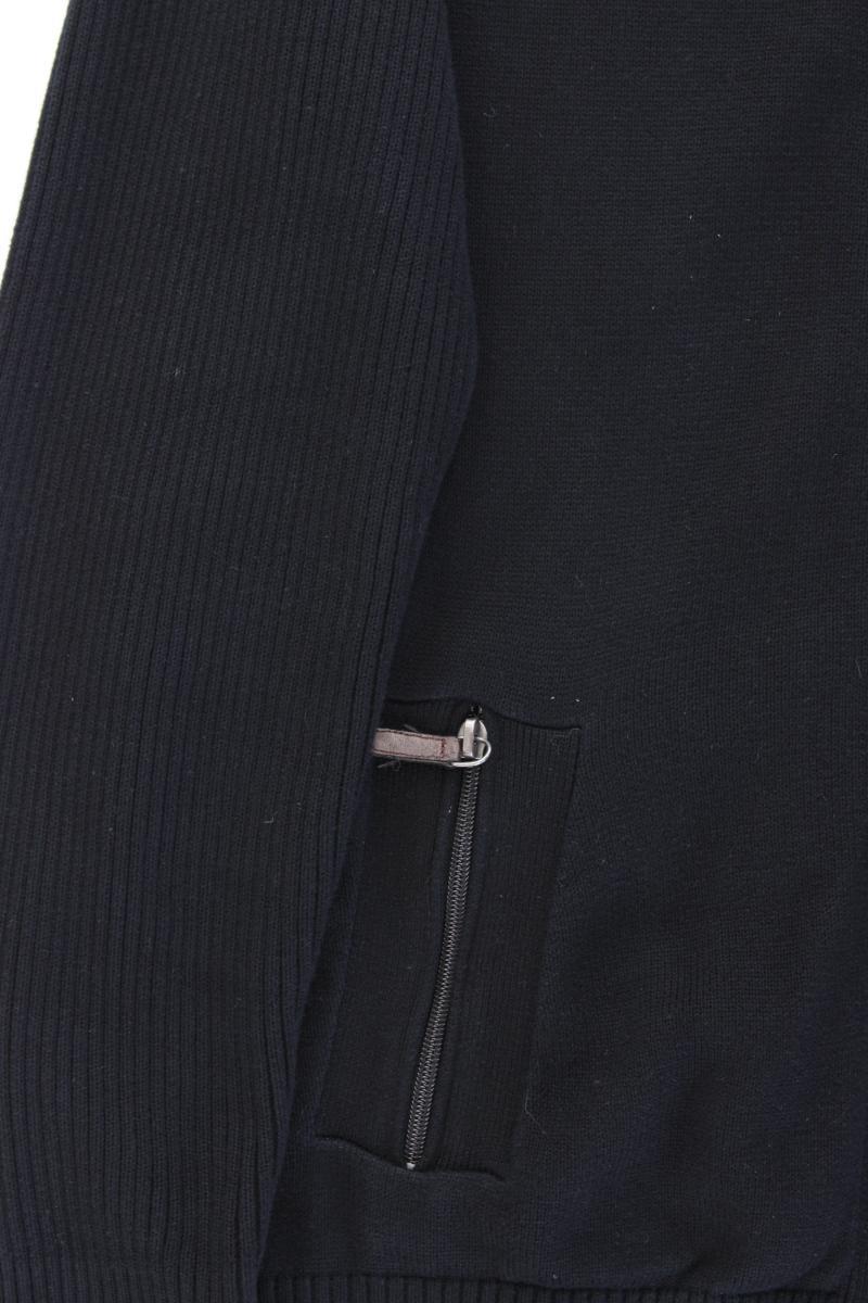 Pierre Cardin Strickjacke für Herren Gr. 56 Langarm schwarz aus Baumwolle