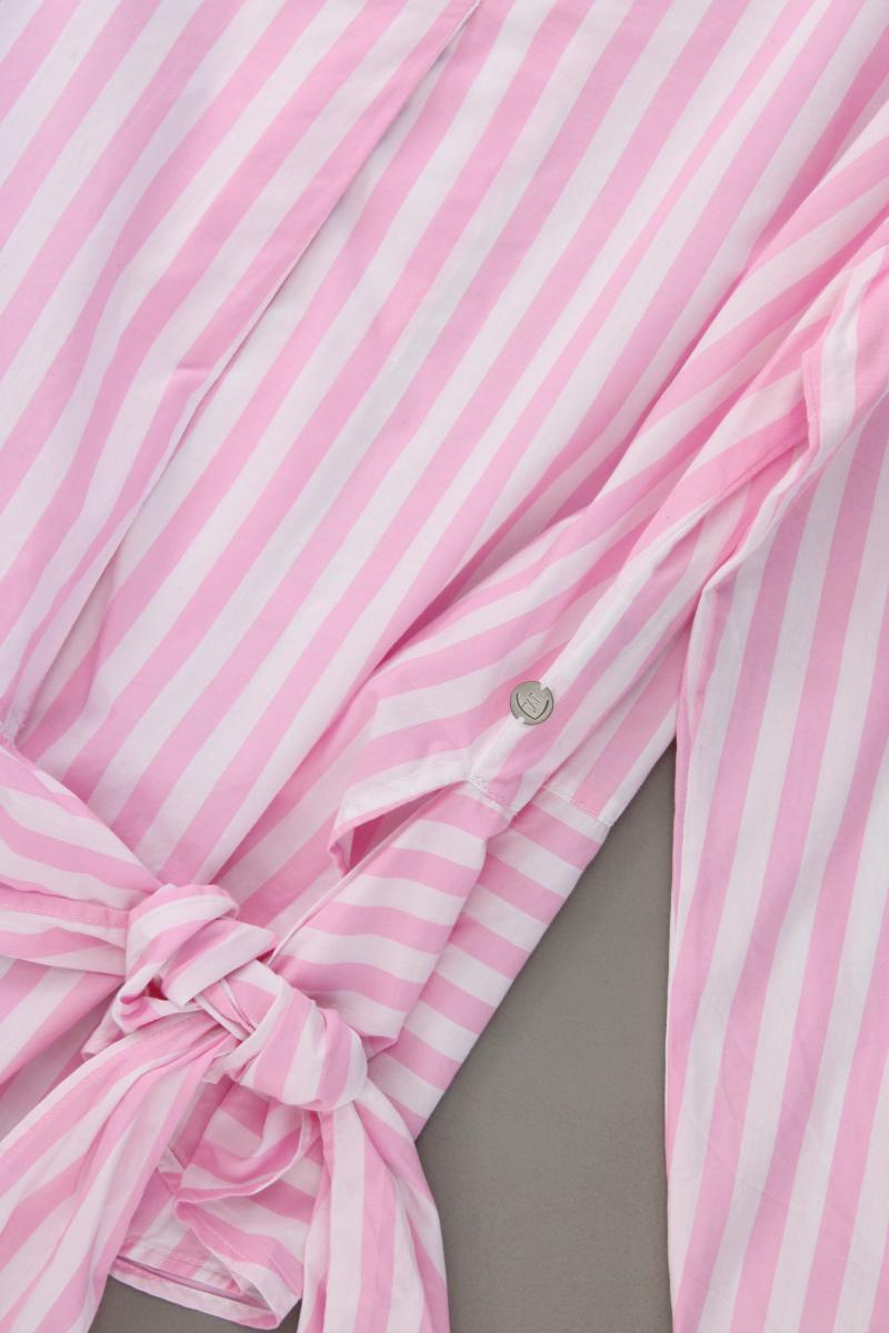 Milano Italy Langarmbluse Gr. 44 gestreift rosa aus Baumwolle