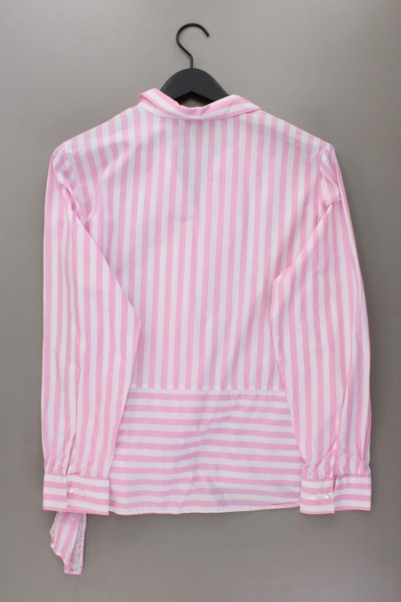 Milano Italy Langarmbluse Gr. 44 gestreift rosa aus Baumwolle