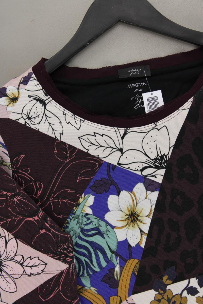 Marc Cain Printshirt Gr. 42 mit Blumenmuster Kurzarm mehrfarbig