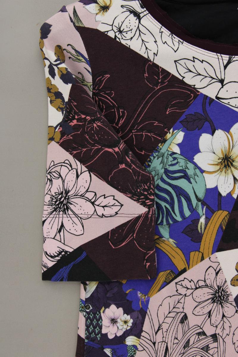Marc Cain Printshirt Gr. 42 mit Blumenmuster Kurzarm mehrfarbig