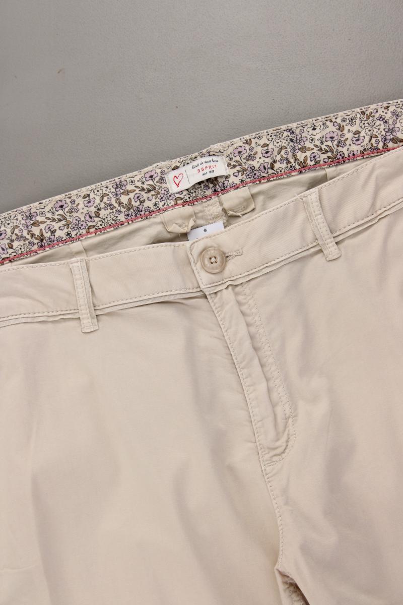 Esprit Chinohose Gr. 44/L30 creme aus Baumwolle