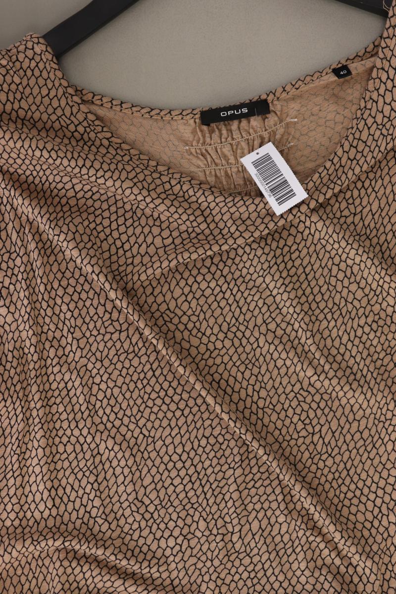 Opus Printshirt Gr. 40 Kurzarm braun aus Viskose