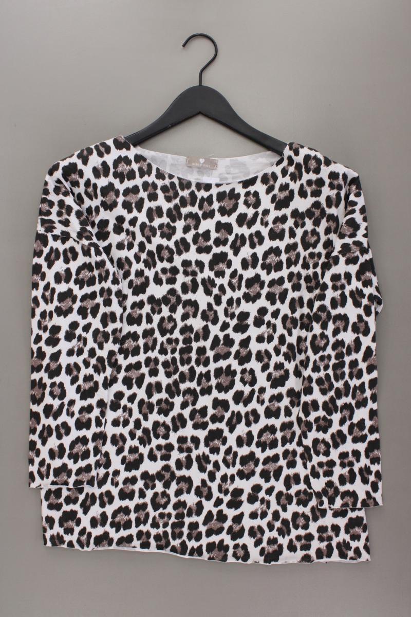 Made In Italy Langarmshirt Gr. 40 mit Tierdruck braun aus Baumwolle