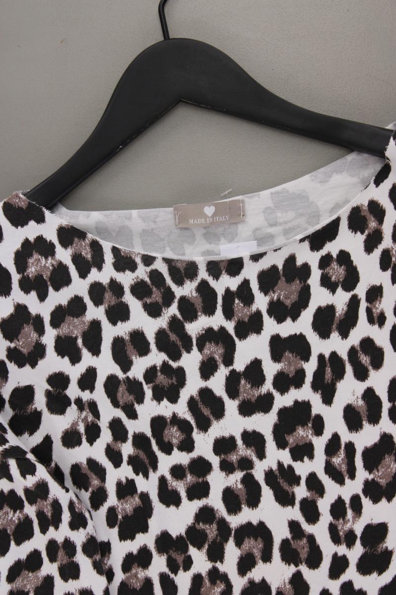 Made In Italy Langarmshirt Gr. 40 mit Tierdruck braun aus Baumwolle