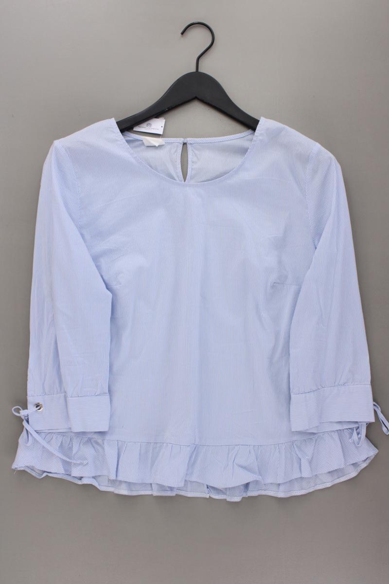Taifun Classic Bluse Gr. 44 gestreift 3/4 Ärmel blau