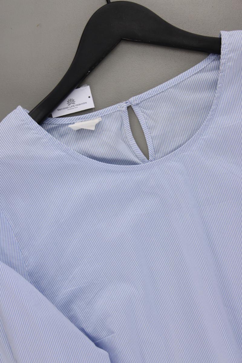 Taifun Classic Bluse Gr. 44 gestreift 3/4 Ärmel blau