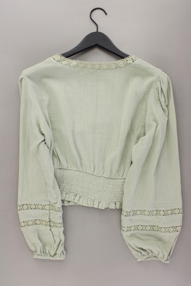 About You Langarmbluse Gr. 42 grün aus Baumwolle