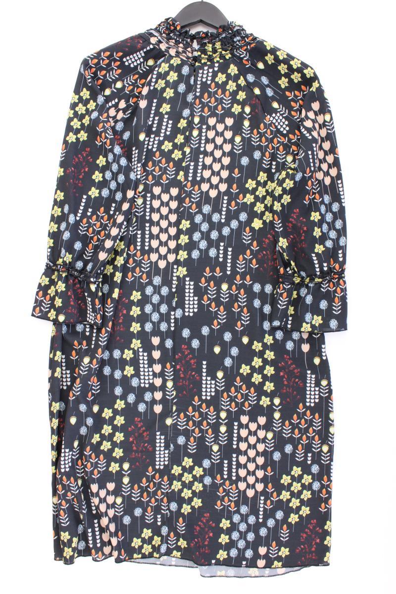 Heine Midikleid Gr. 42 mit Blumenmuster 3/4 Ärmel mehrfarbig