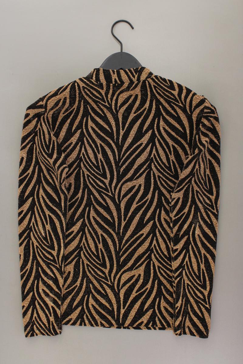 Vero Moda Glitzer Shirt Gr. S neuwertig Langarm mit Glitzer gold aus Polyester