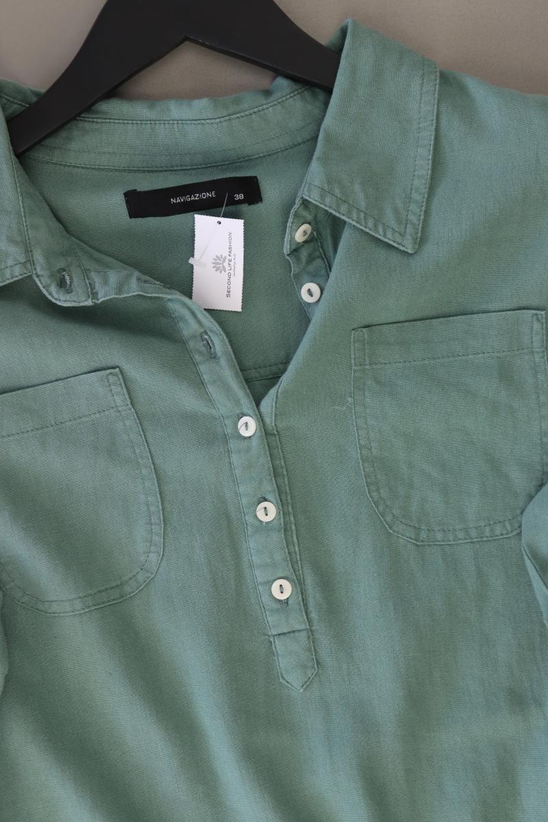 Navigazione Midikleid Gr. 38 3/4 Ärmel blau aus Leinen