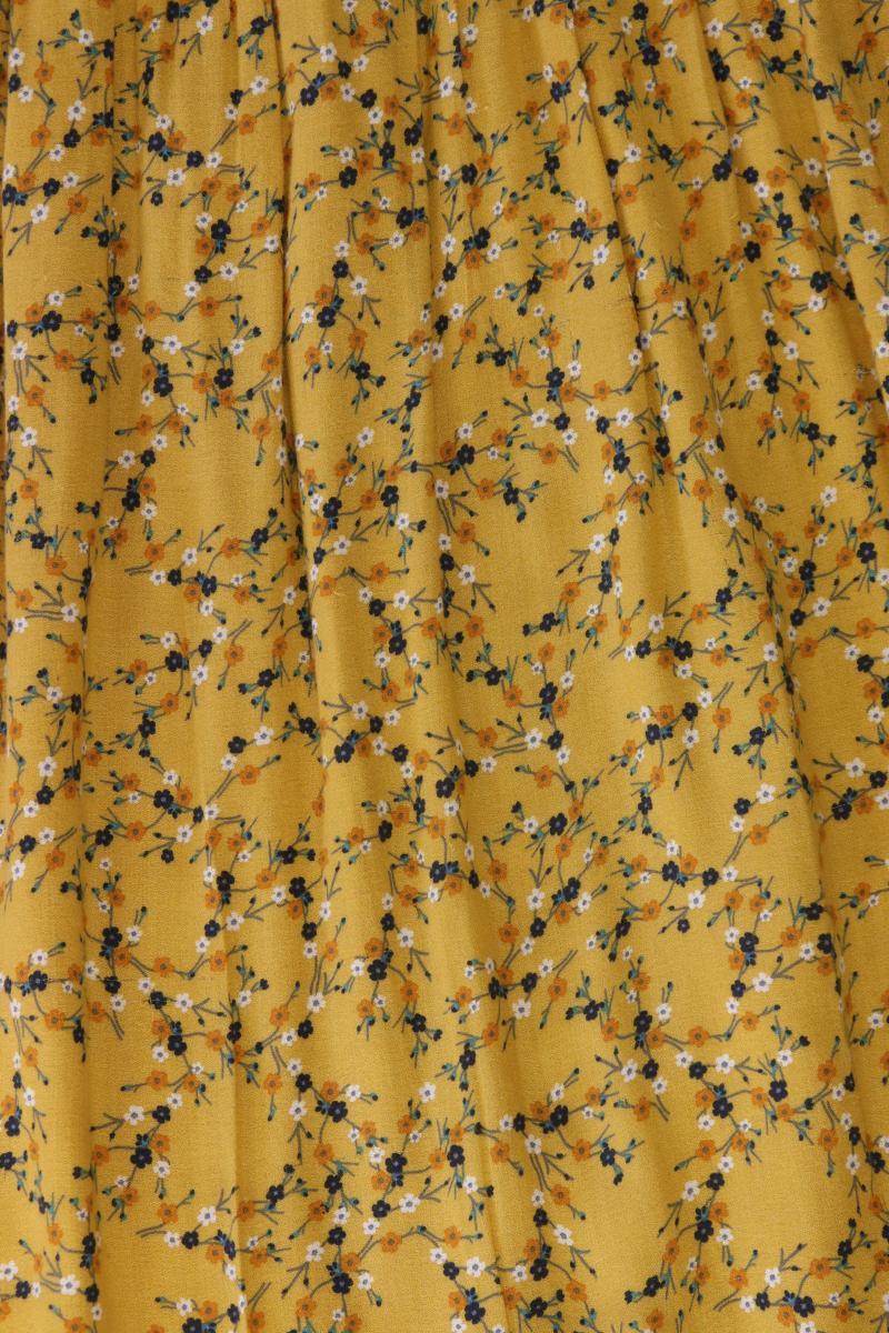 edc by Esprit Stretchrock Gr. 36 mit Blumenmuster gelb aus Viskose
