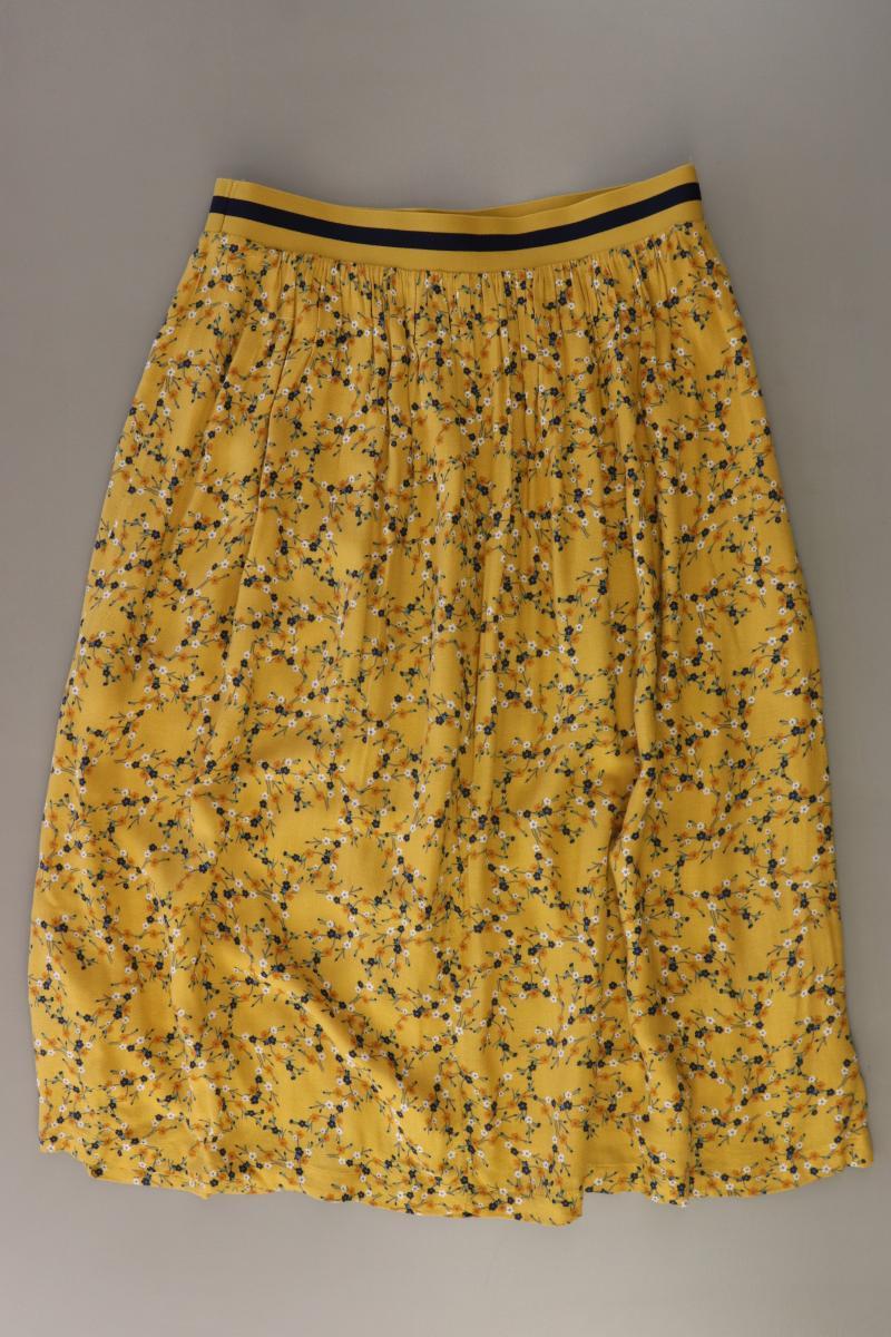 edc by Esprit Stretchrock Gr. 36 mit Blumenmuster gelb aus Viskose