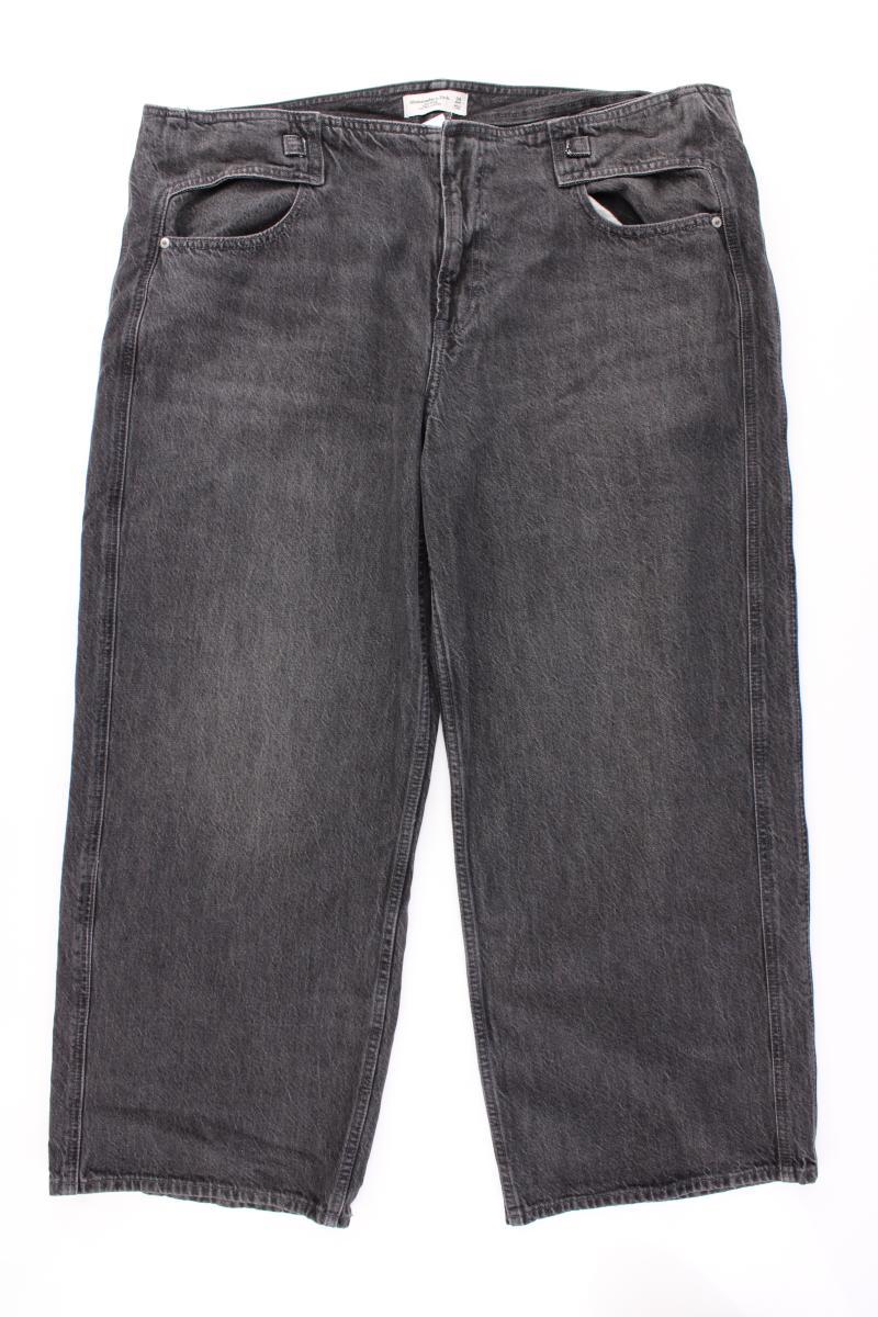 Abercrombie & Fitch Low Rise Ultra Loose Jeans Gr. W34 grau aus Baumwolle