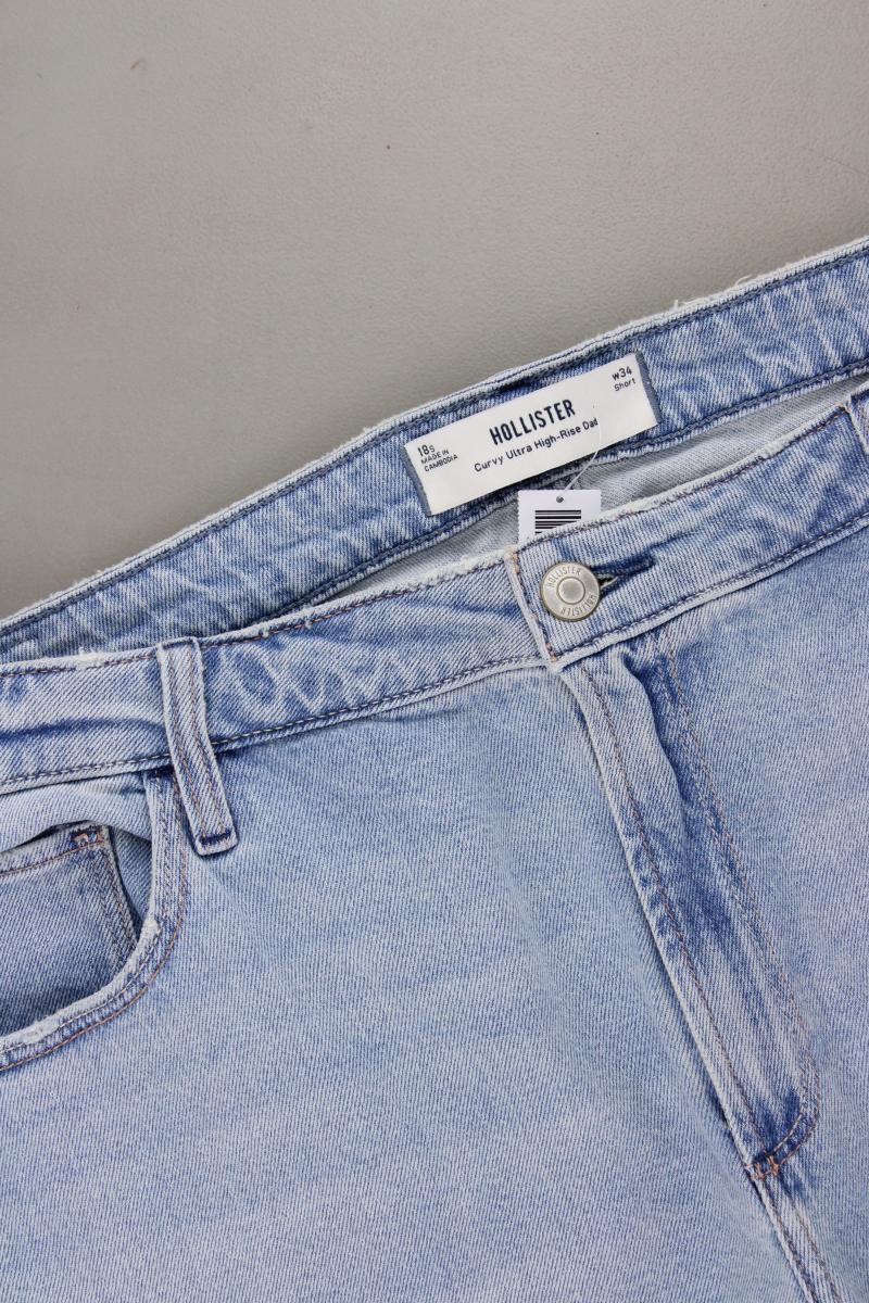 Hollister Curvy Ultra High Rise Dad Jeans Gr. W34 neu mit Etikett blau