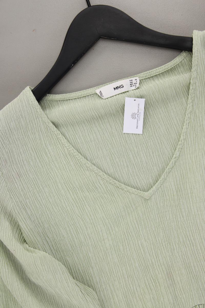 Mango Midikleid Gr. XS 3/4 Ärmel grün aus Lyocell