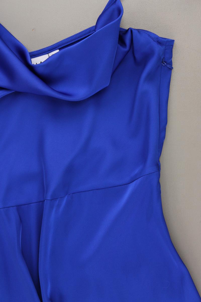 Vila Abendkleid Gr. 36 Träger blau aus Polyester