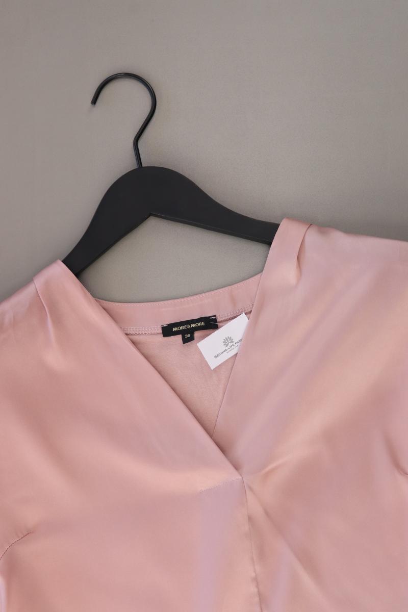 More&More Kurzarmbluse Gr. 36 rosa aus Viskose