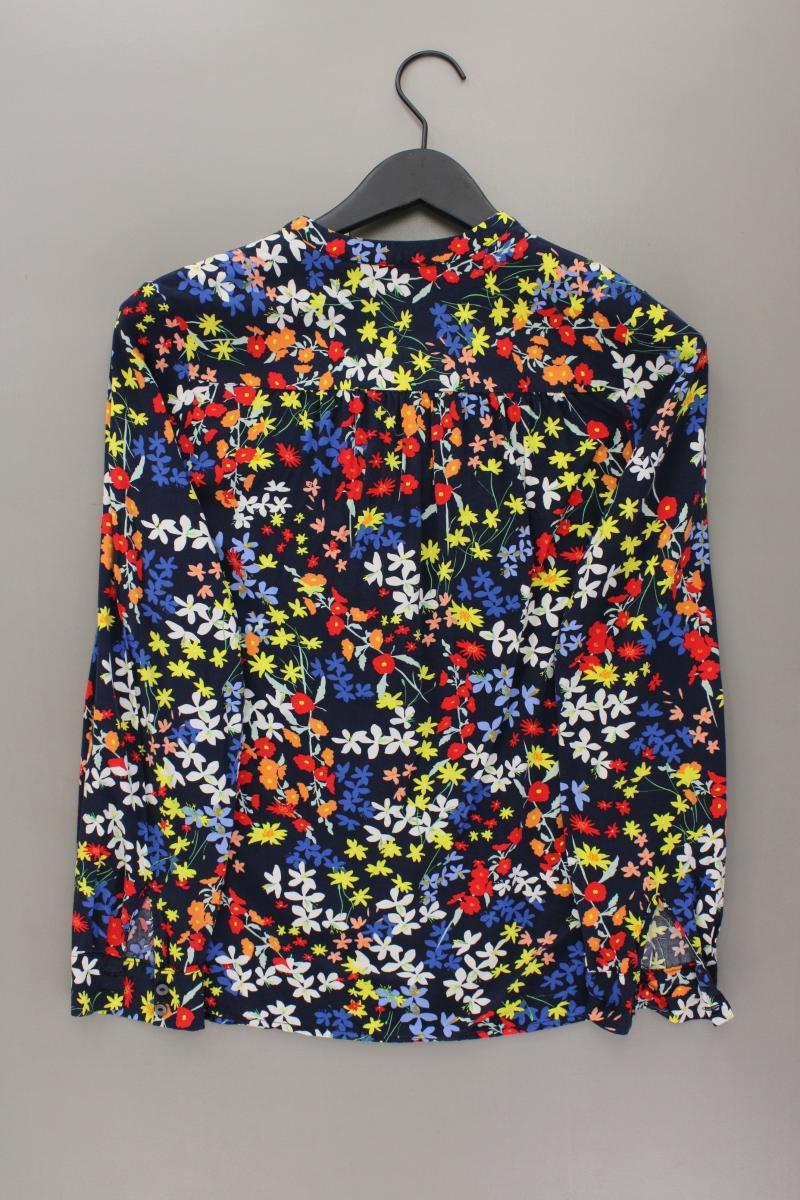 s.Oliver Langarmbluse Gr. 38 mit Blumenmuster mehrfarbig aus Viskose