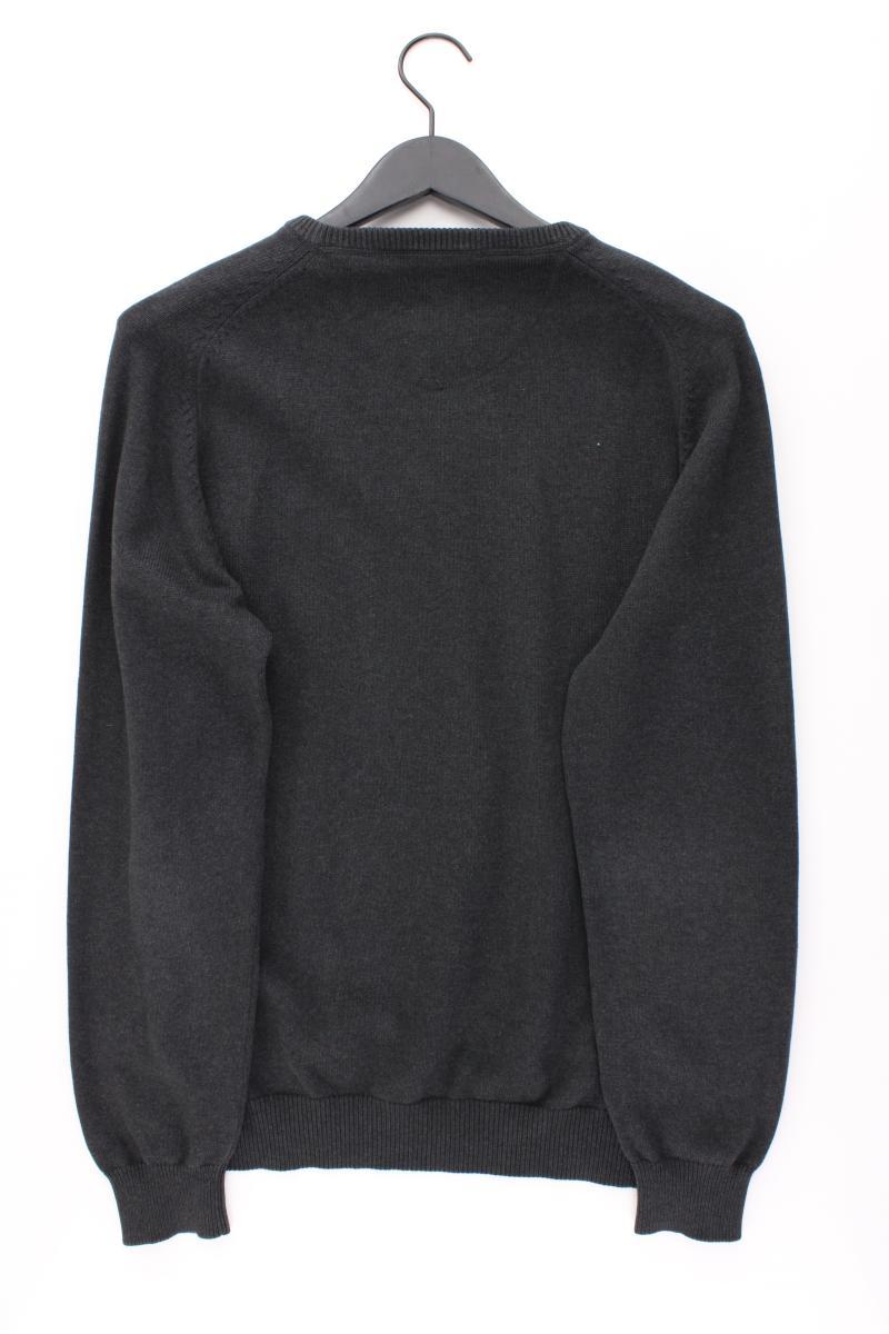 Fynch Hatton Feinstrickpullover für Herren Gr. L grau aus Baumwolle