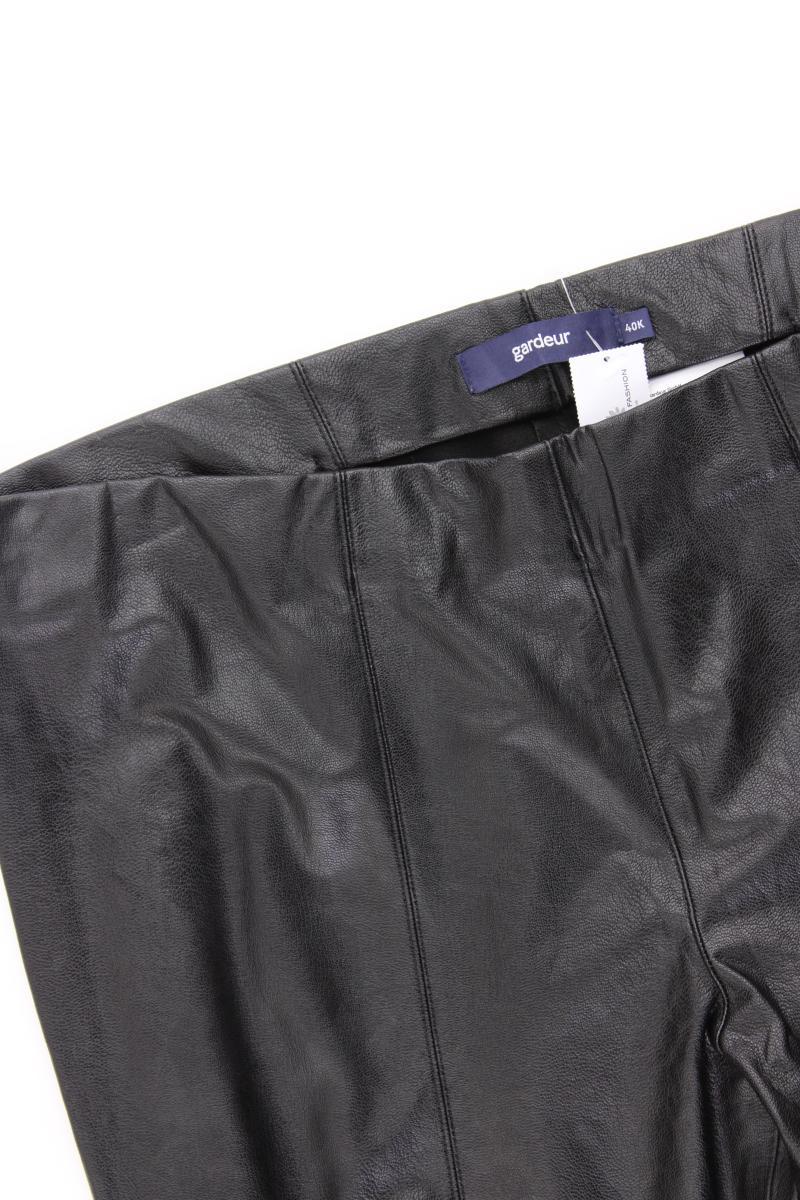 Gardeur Kunstlederhose Gr. 40 schwarz aus Polyurethan
