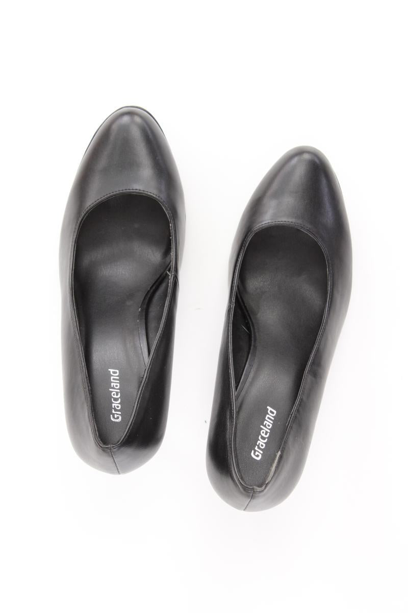 Graceland High Heels Gr. 39 schwarz aus Kunstleder
