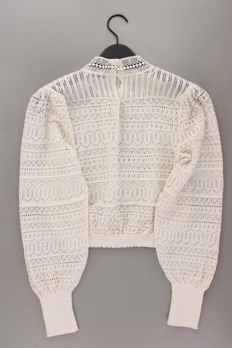 Zara Langarmbluse Gr. M neuwertig creme aus Polyester