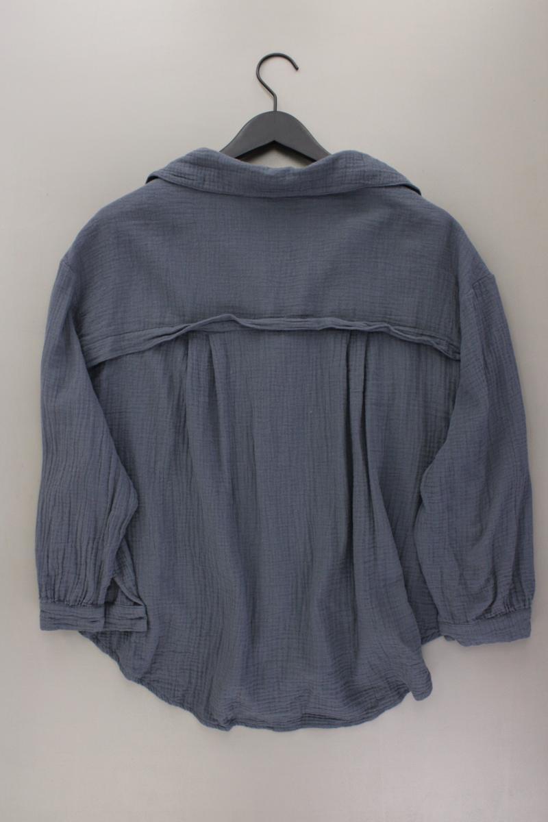 SassyClassy Langarmbluse Gr. OneSize grau aus Baumwolle