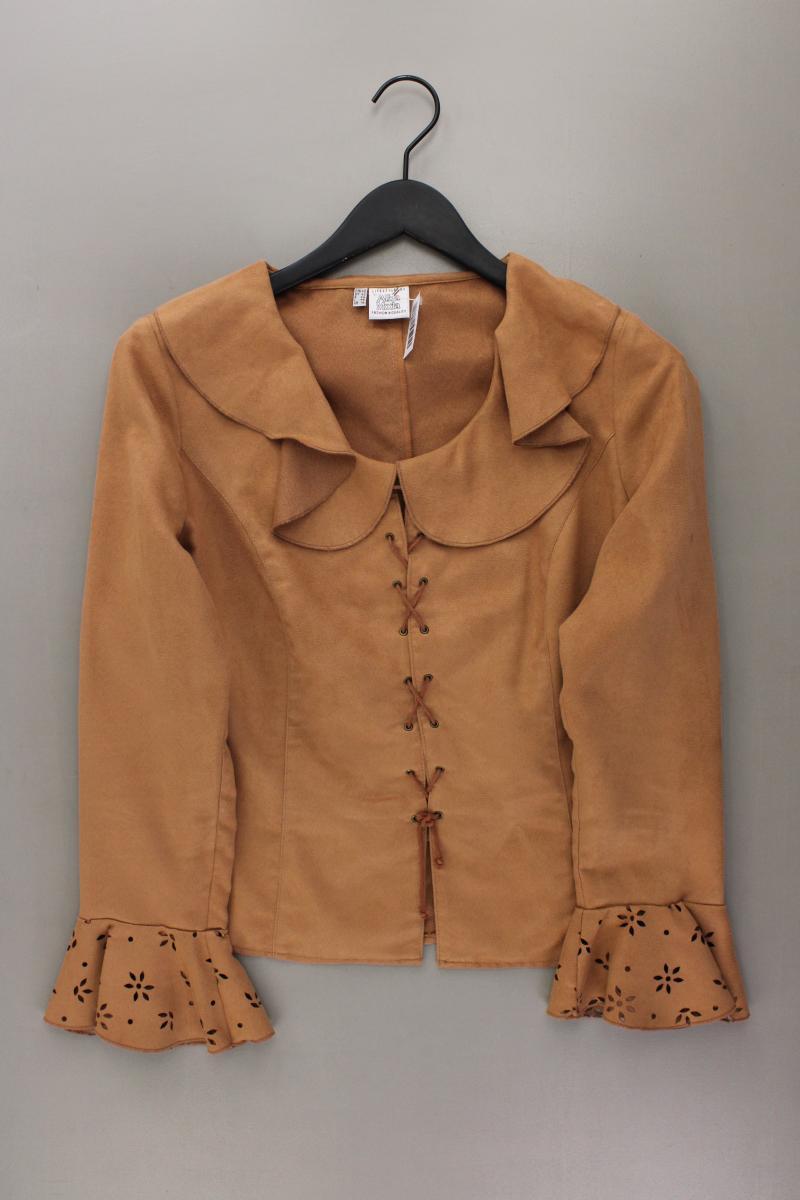 Alba Moda Langarmbluse Gr. 40 Vintage braun aus Polyester