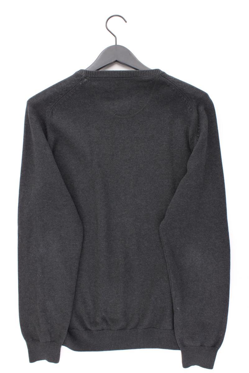 Fynch Hatton Feinstrickpullover für Herren Gr. L grau aus Baumwolle