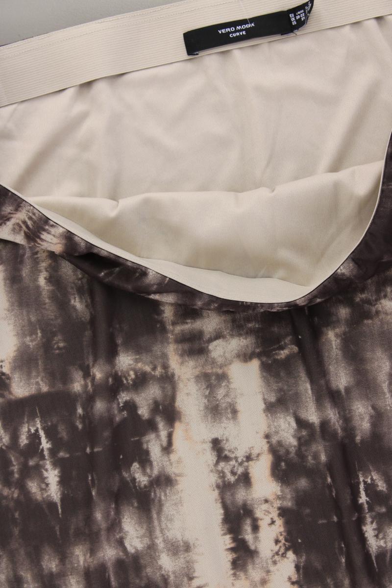 Vero Moda Curve Rock Gr. 48/50 mit Batikmuster neuwertig braun aus Polyester