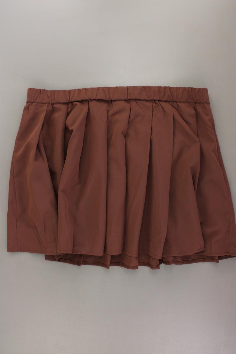 Shein Minirock Gr. XXL braun aus Polyester