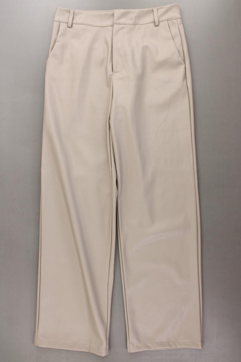 Villa Sophie Kunstlederhose Gr. M neuwertig creme aus Polyurethan