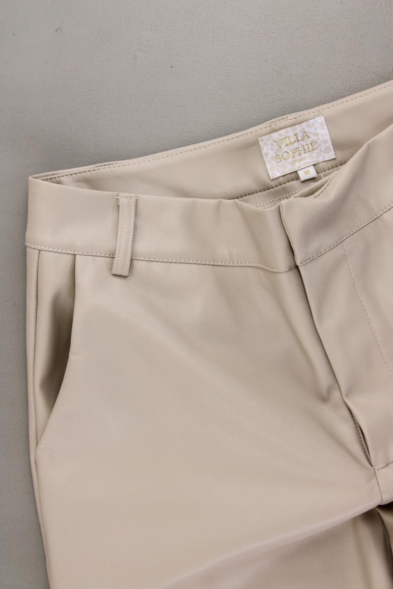 Villa Sophie Kunstlederhose Gr. M neuwertig creme aus Polyurethan