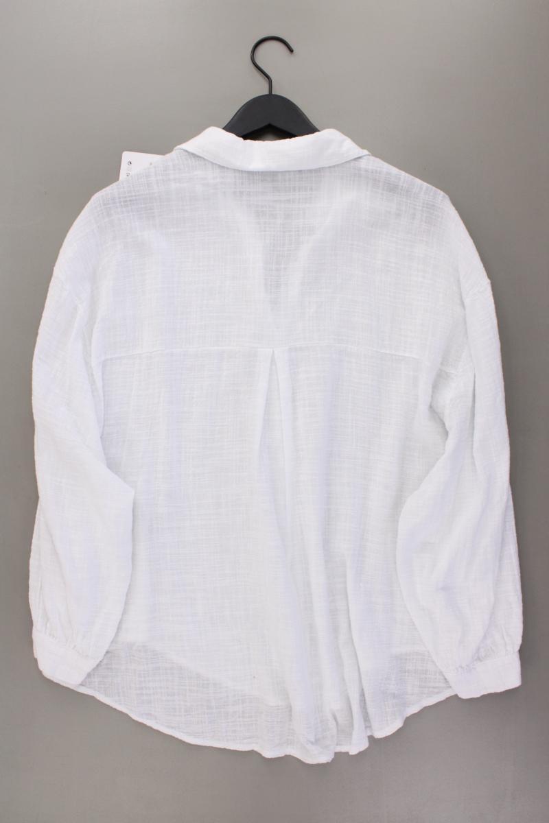 SassyClassy Langarmbluse Gr. OneSize neu mit Etikett weiß aus Baumwolle