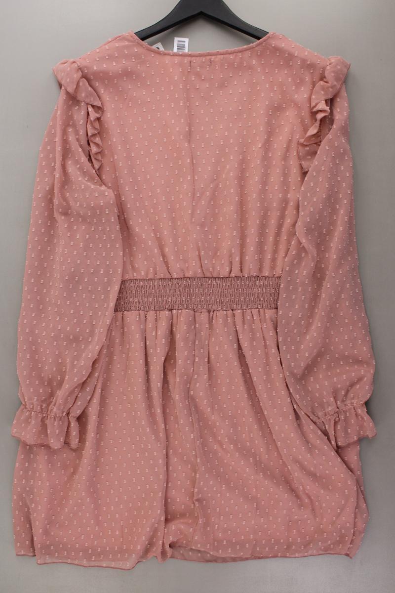 BOOHOO Langarmkleid Gr. 48 neu mit Etikett rosa aus Polyester