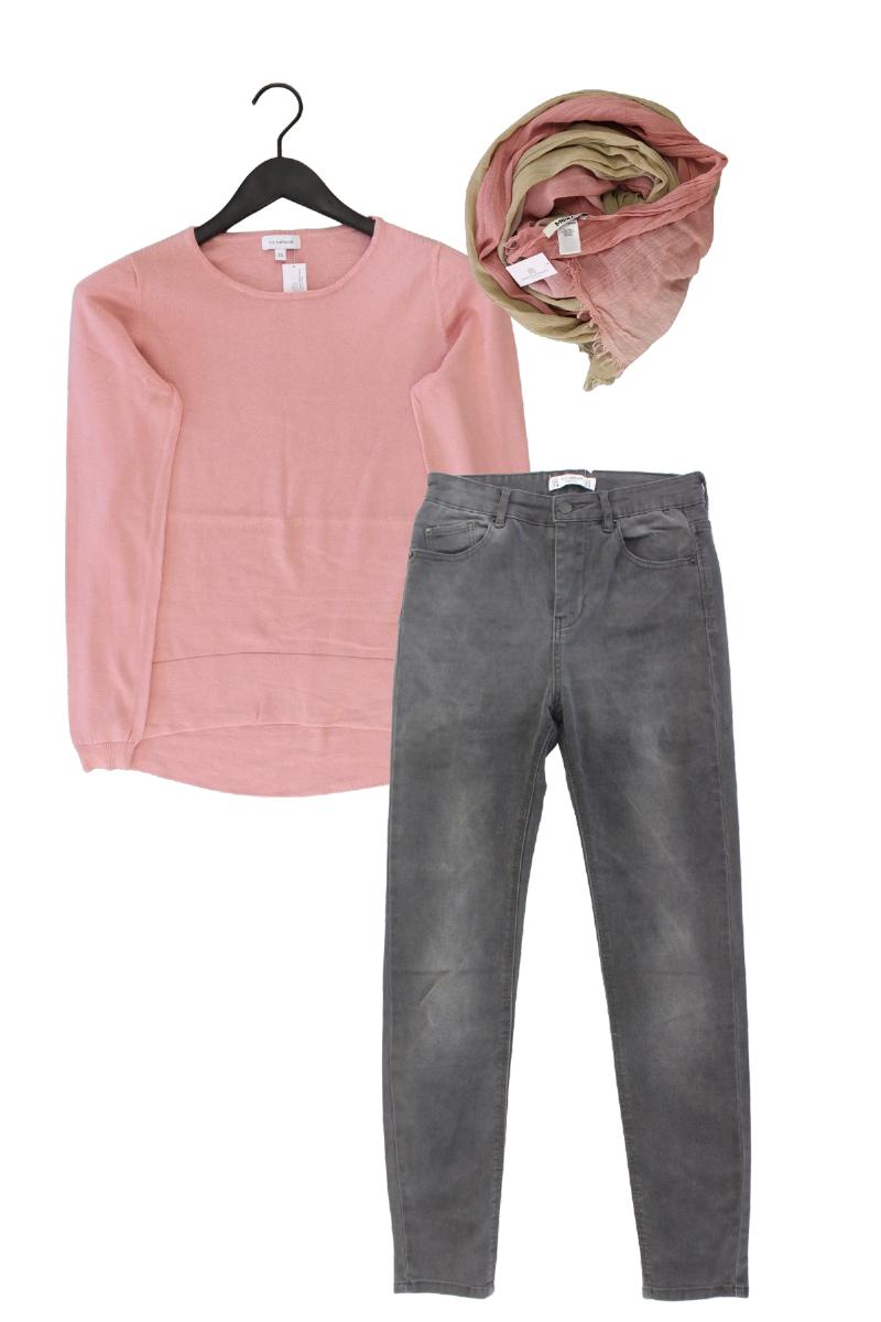 Second Hand Outfit Größe XS mit katestorm Feinstrickpullover in Gr. XS und Tuch