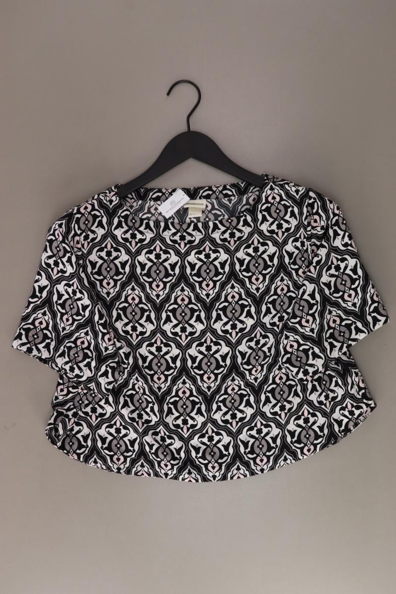Kurzarmbluse Gr. 34 mehrfarbig aus Polyester