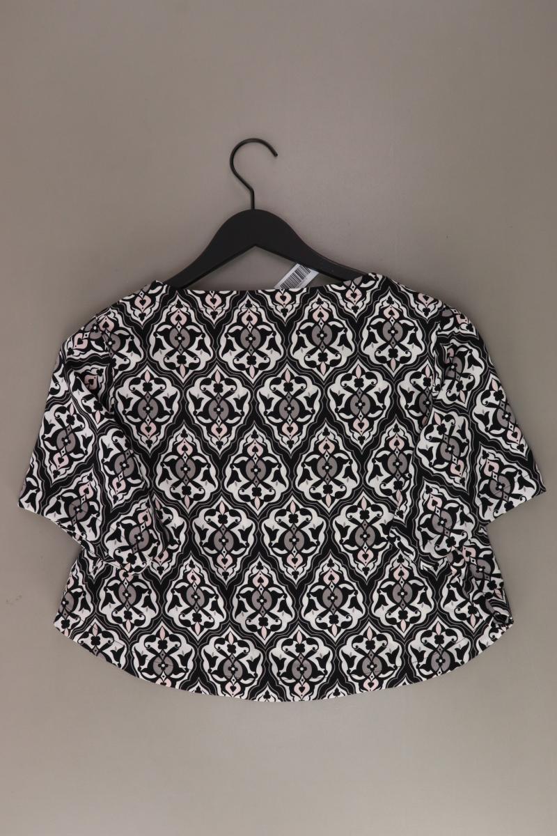 Kurzarmbluse Gr. 34 mehrfarbig aus Polyester