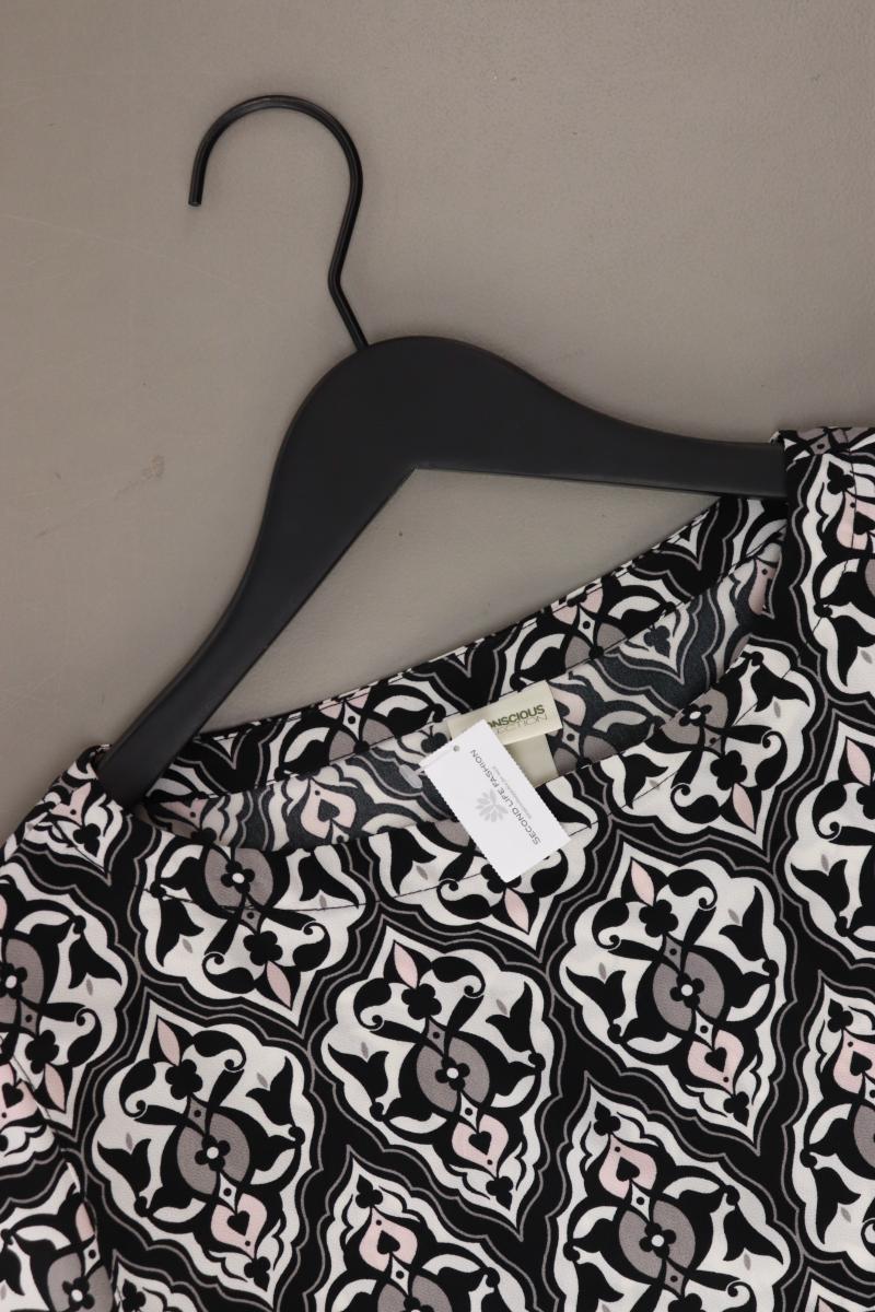 Kurzarmbluse Gr. 34 mehrfarbig aus Polyester