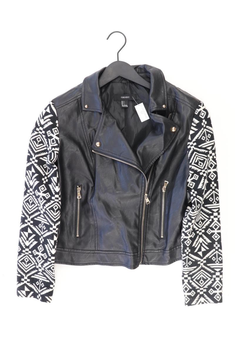 forever 21 Kunstlederjacke Größe L schwarz