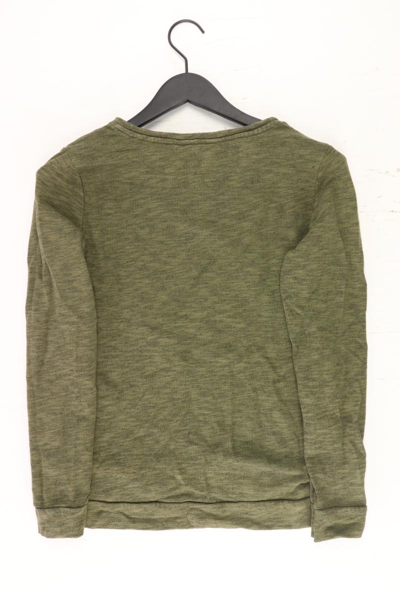 Langarmpullover Größe M olivgrün aus Baumwolle