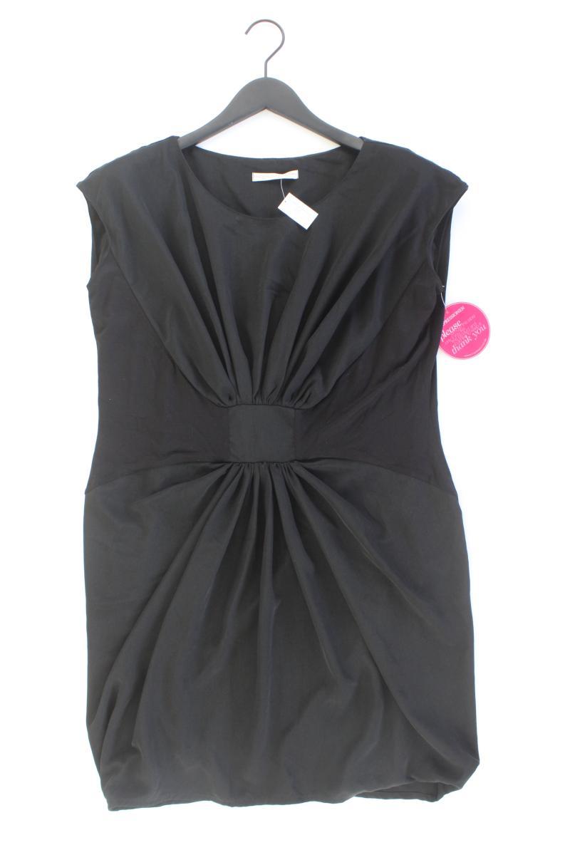 REKEN MAAR Jerseykleid Gr. 40 neu mit Etikett Kurzarm schwarz aus Polyester