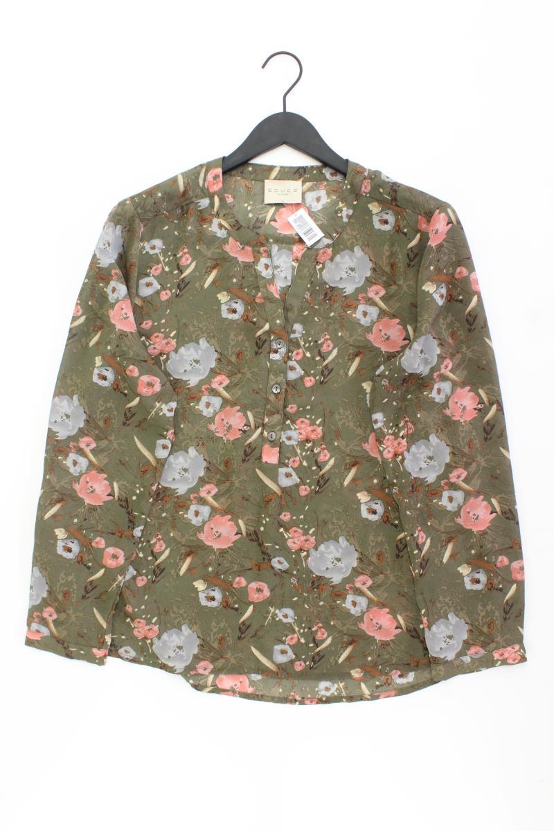 Culture Langarmbluse Gr. XL mit Blumenmuster olivgrün aus Polyester
