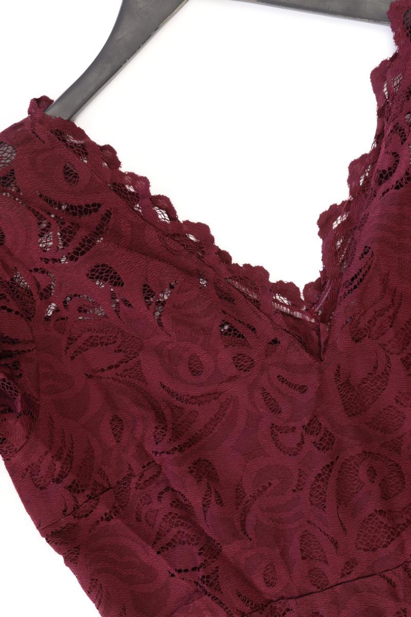 H&M Spitzenkleid Gr. 42 Langarm lila aus Polyamid